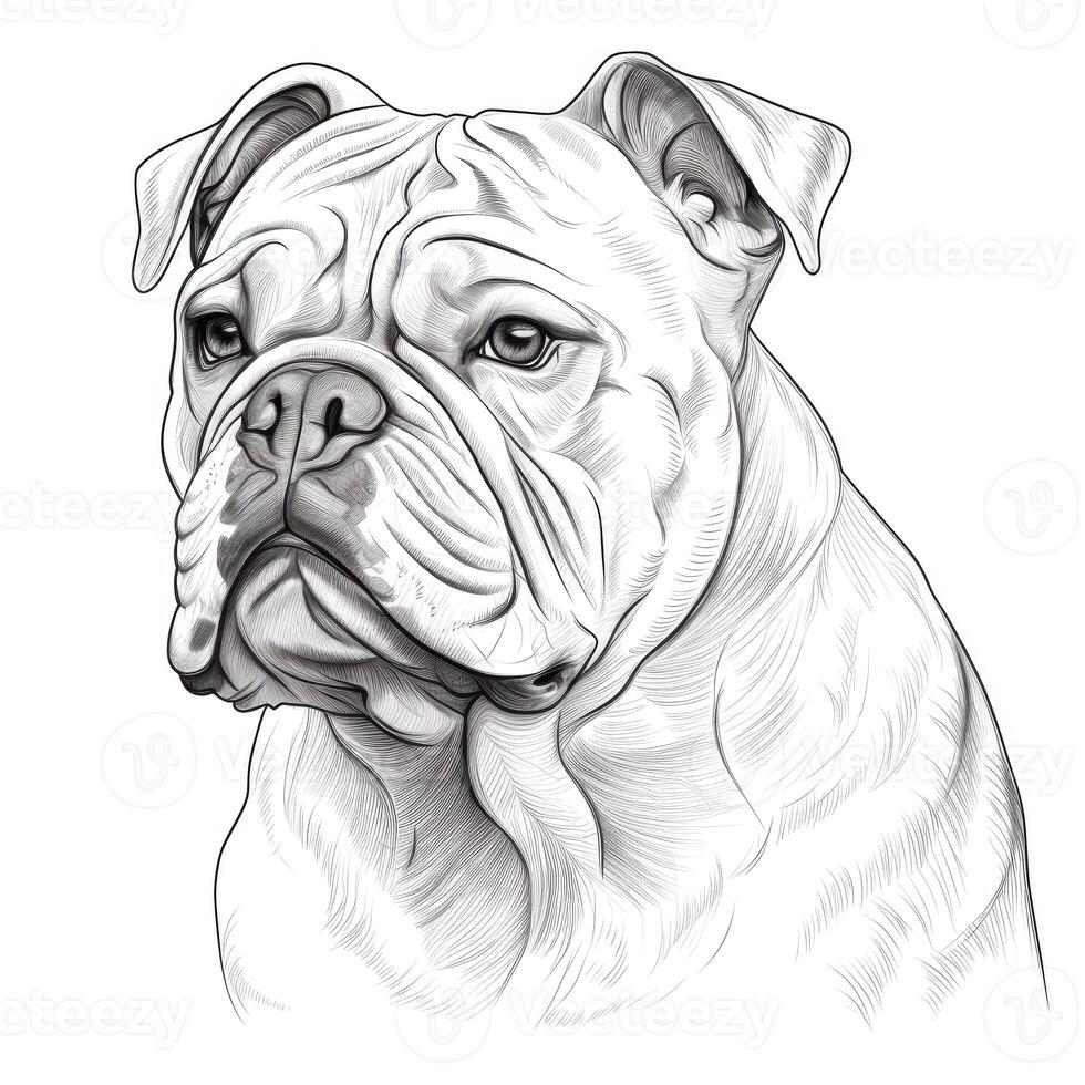 cute Bulldog Dog photo