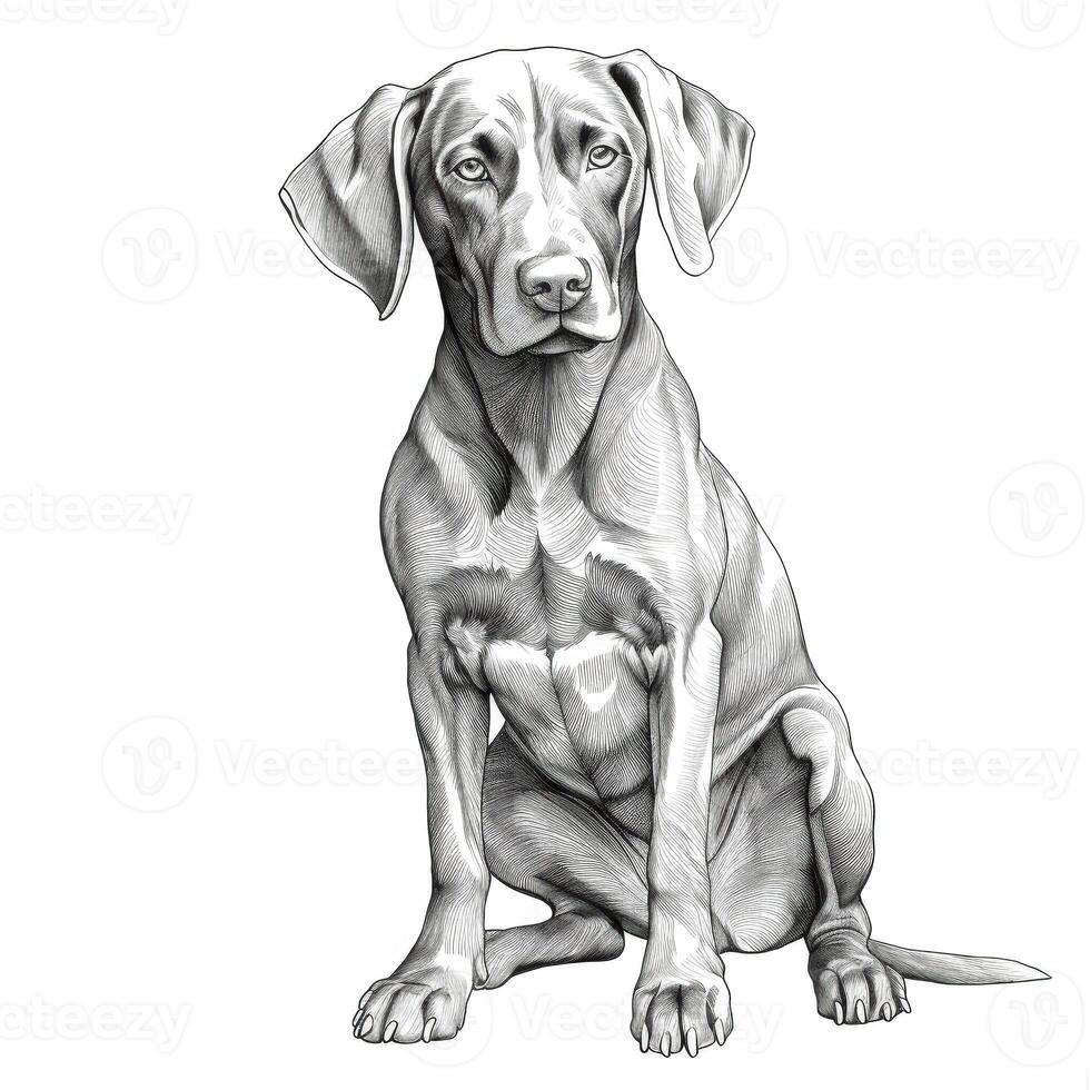 point German Shorthaired Pointer Dog ai generated photo