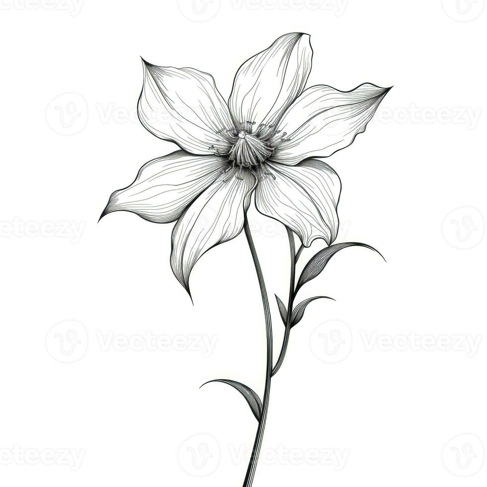 bundle Clematis flower ai generated photo
