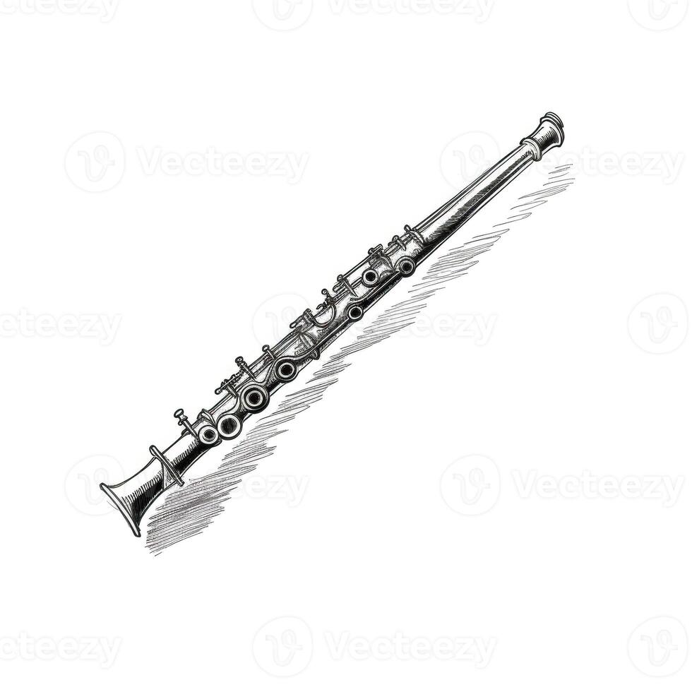 music flute ai generated photo