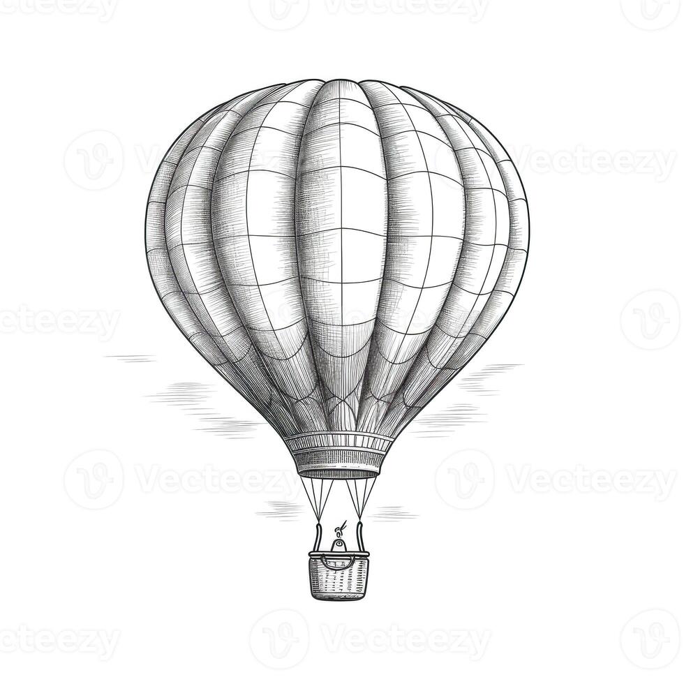 background hot air balloon ai generated photo