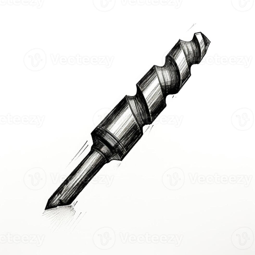 metal drill bit ai generated photo