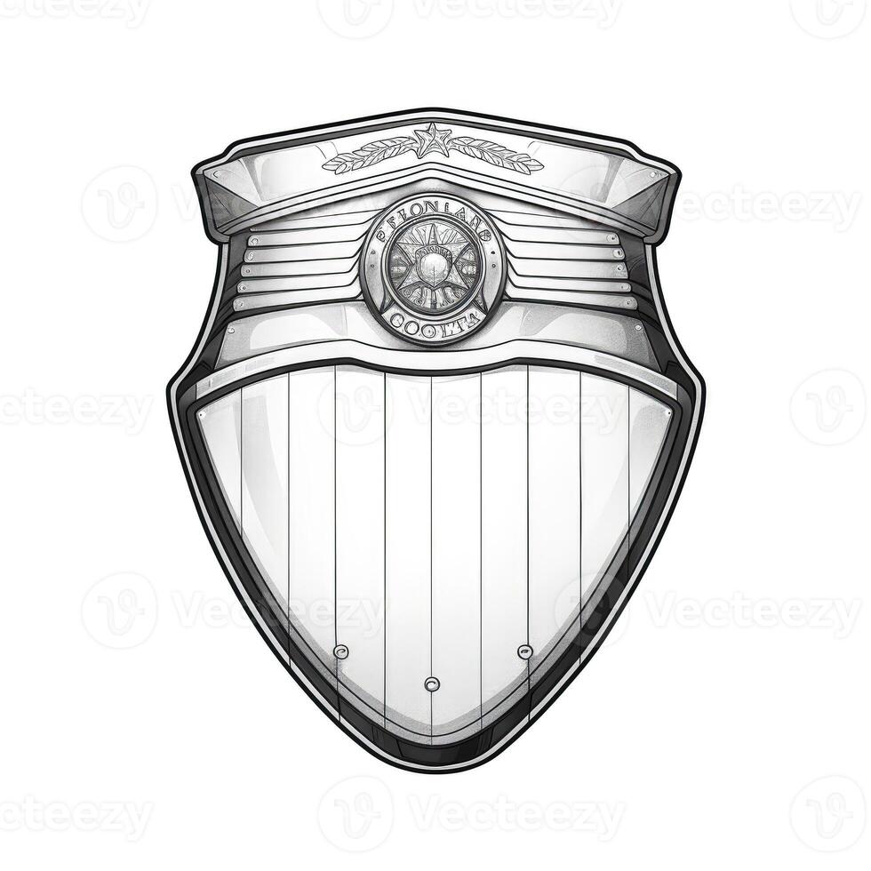 emblem Police badge ai generated photo