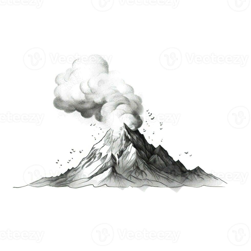 volcano volcano ai generated photo