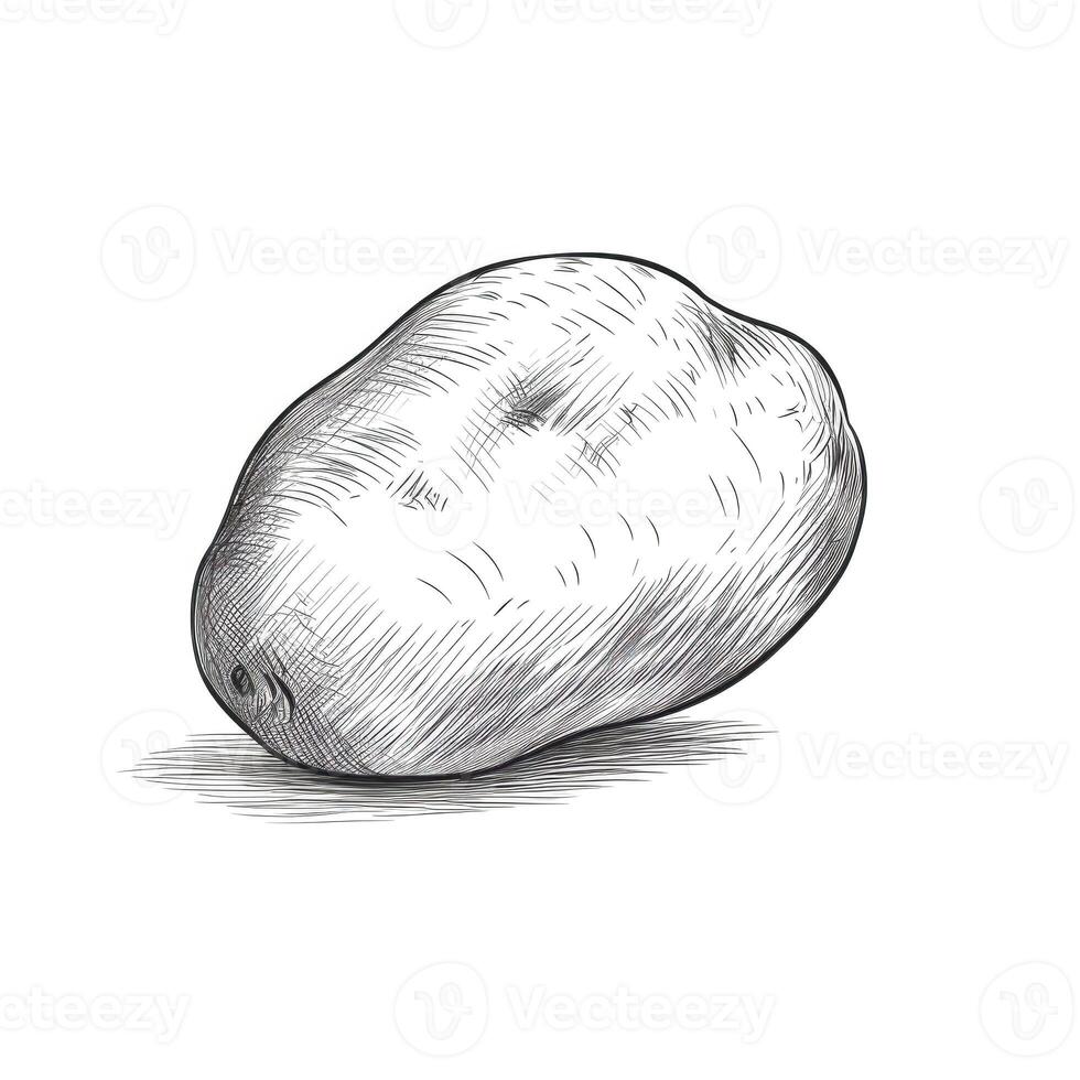 vegetable potato ai generated photo