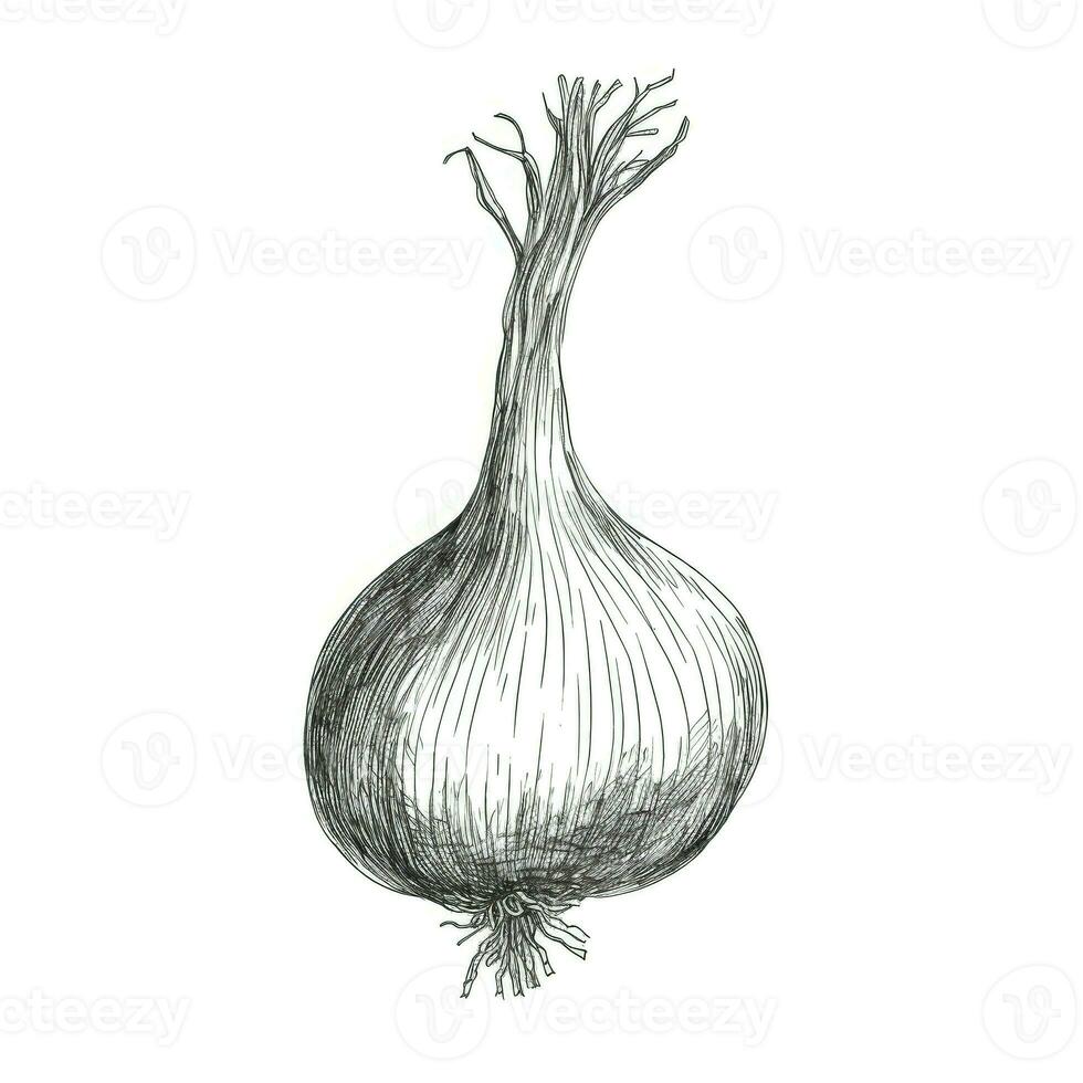 cut onion ai generated photo