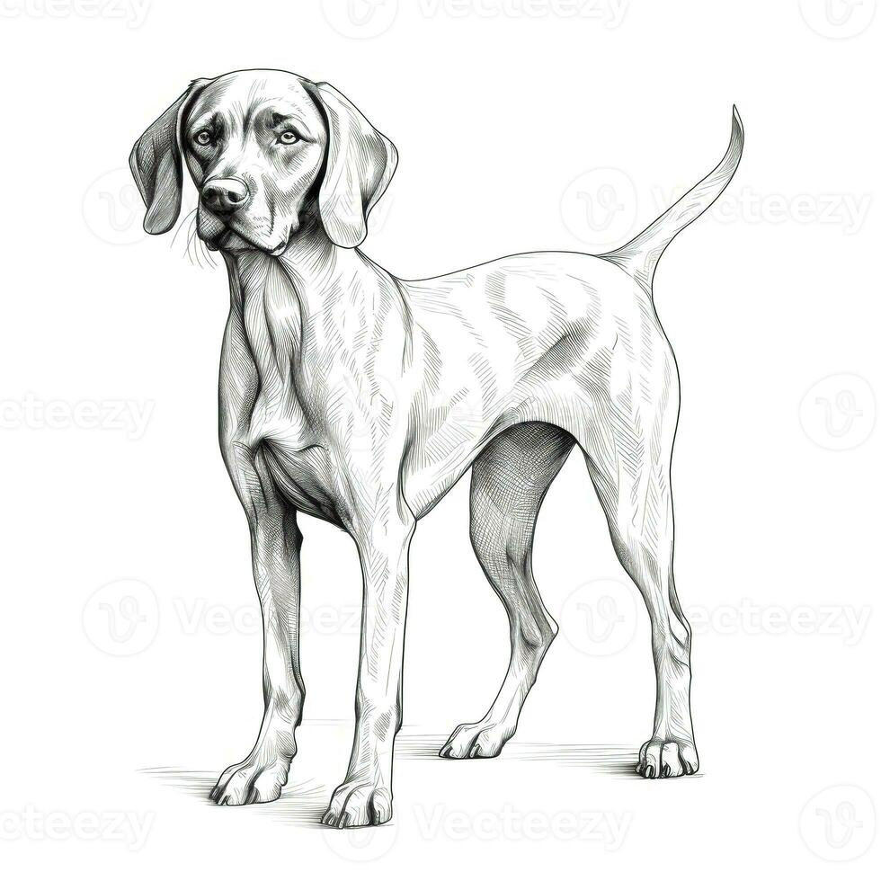 hunt German Shorthaired Pointer Dog ai generated photo