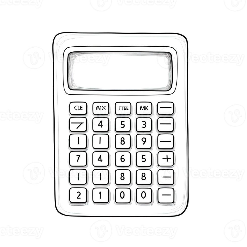 business calculator ai generated photo