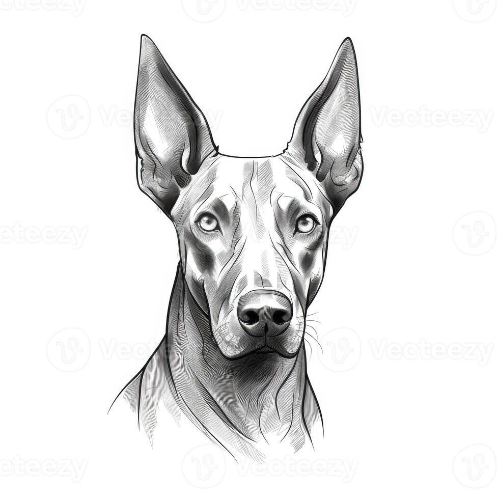 purebred Doberman Pinscher Dog ai generated photo