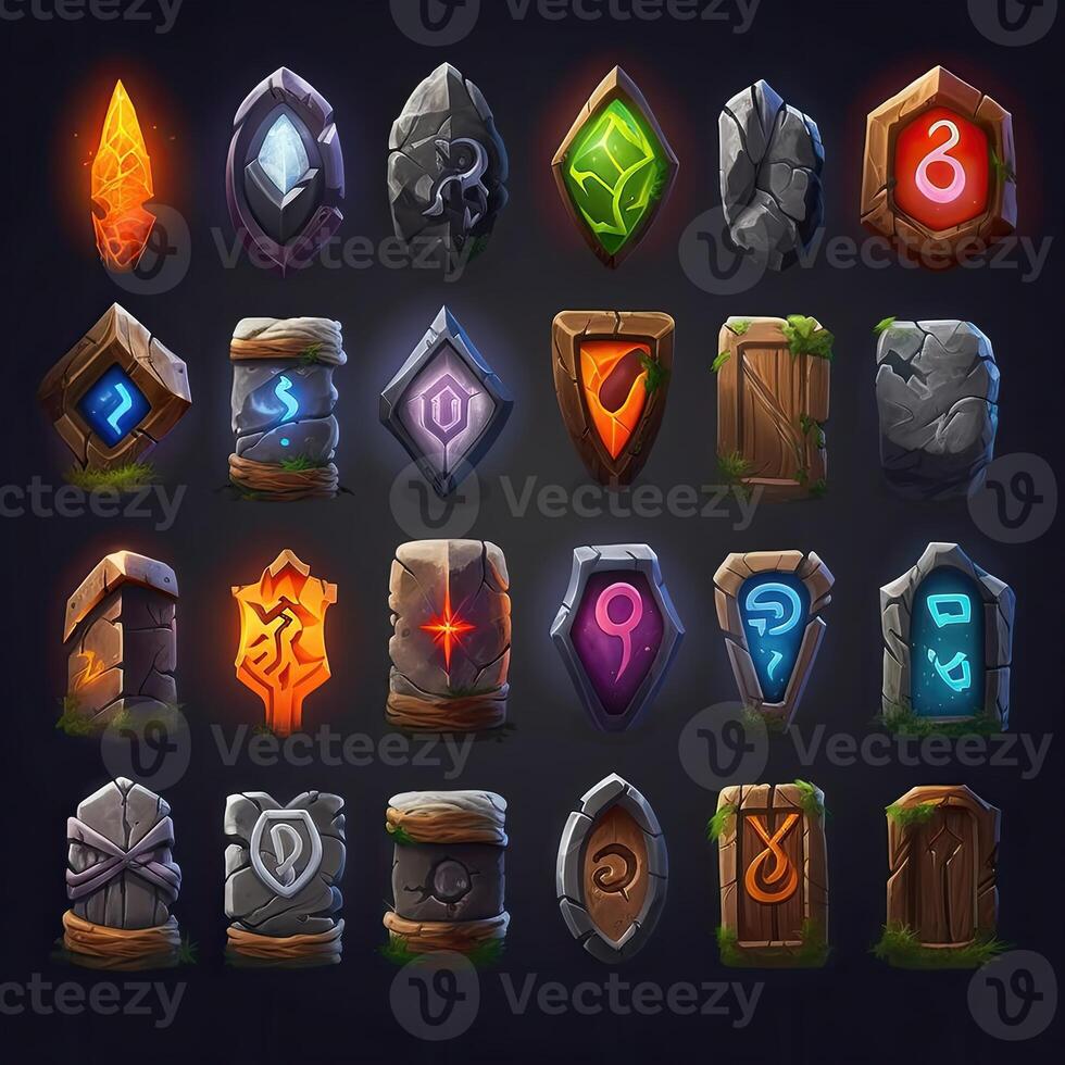 magic rune stone photo