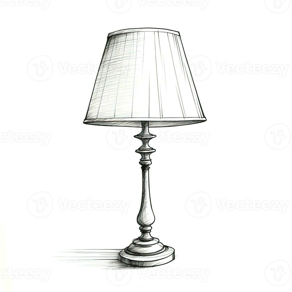 home lamp table ai generated photo