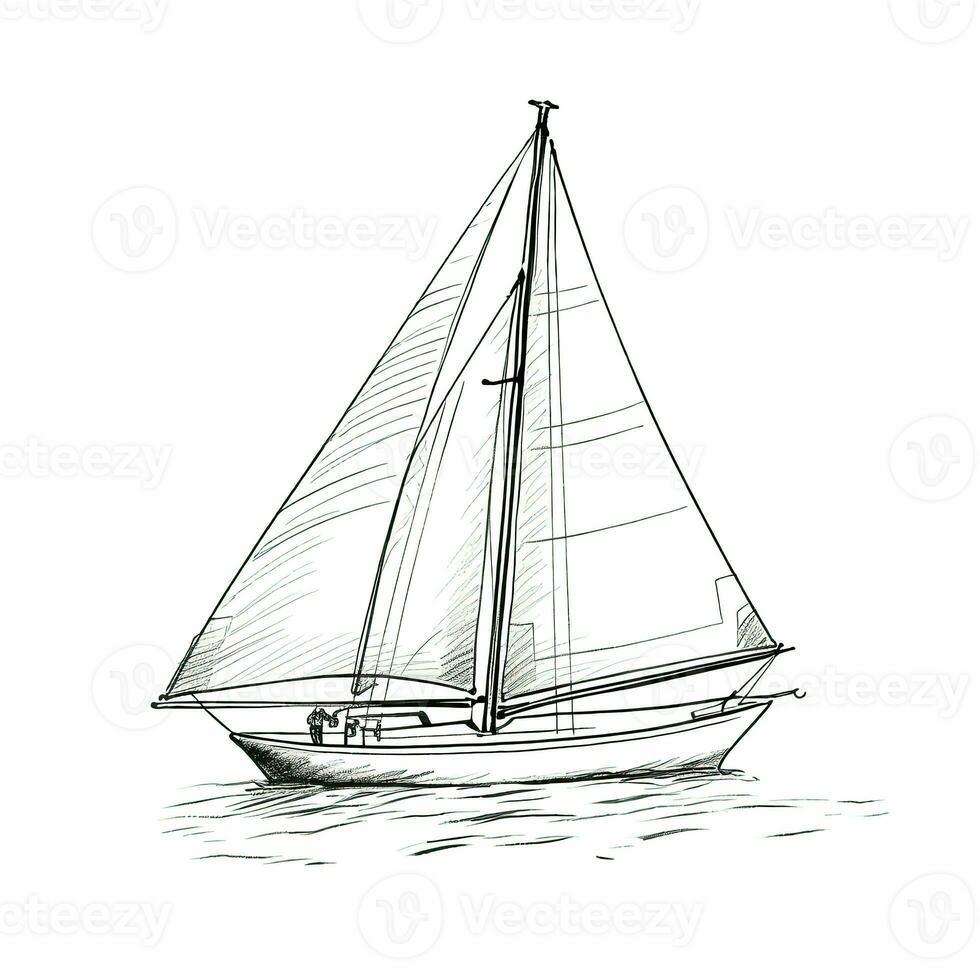 sail sailboat ai generated photo
