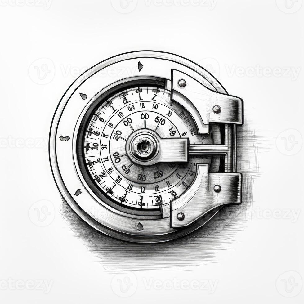 code combination lock photo