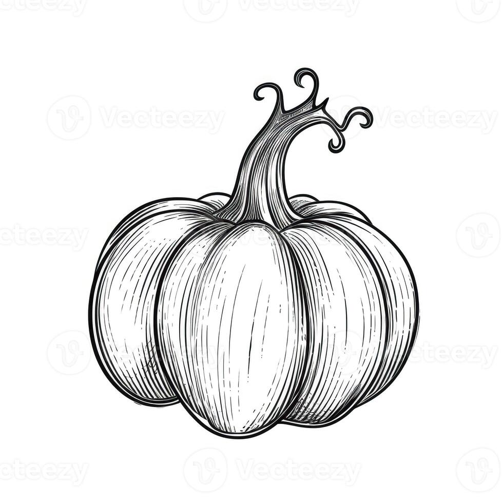 orange pumpkin ai generated photo