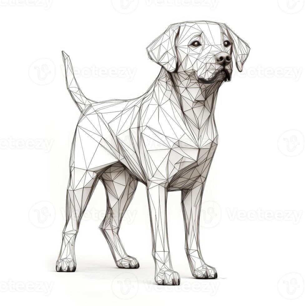 happy Labrador Retriever Dog photo