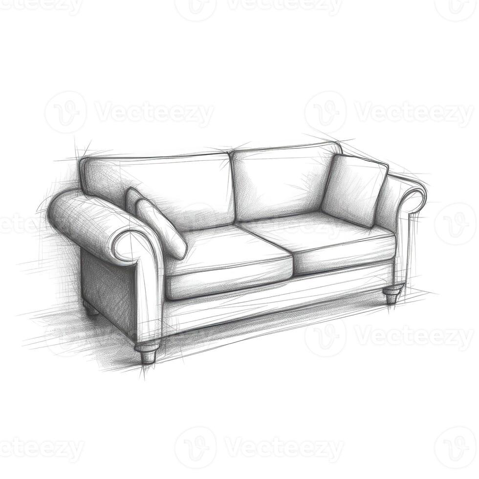 interior Sofa ai generated photo