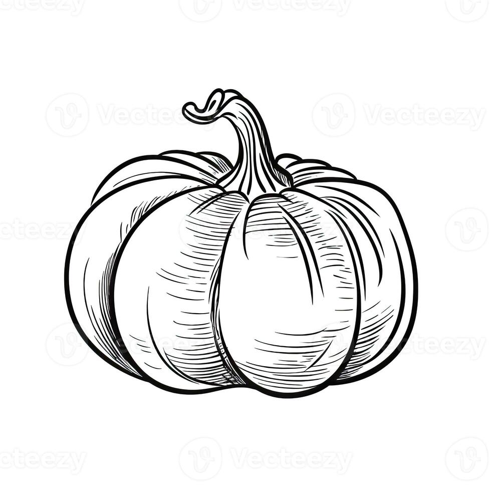 halloween pumpkin ai generated photo