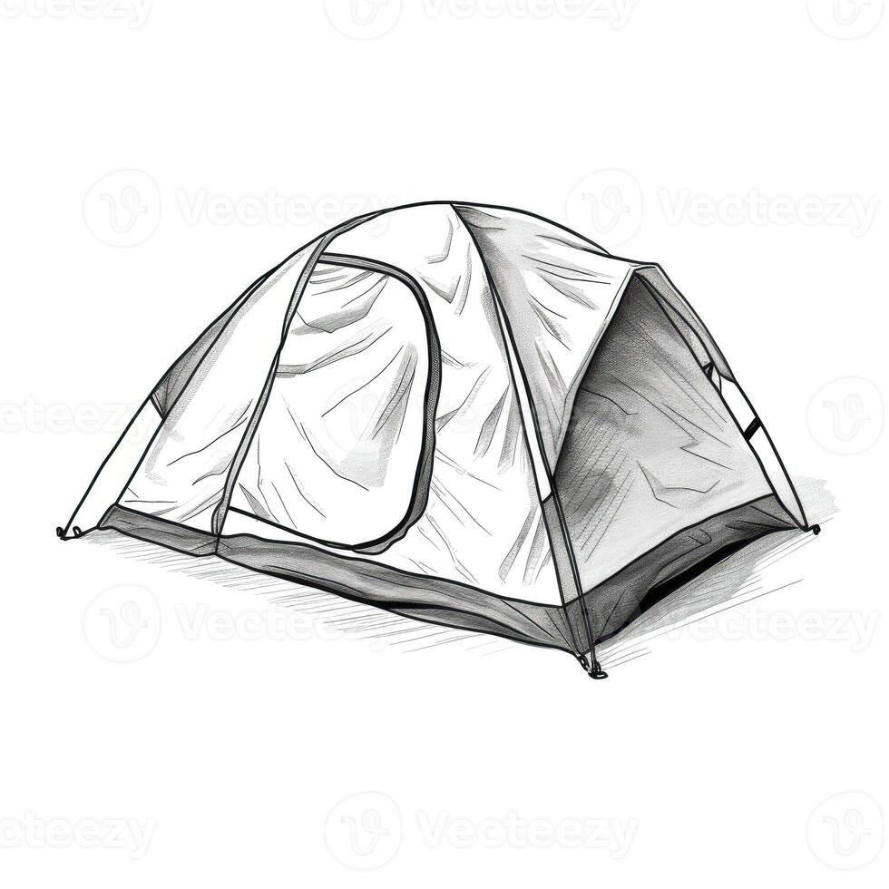 camp camping tent ai generated photo