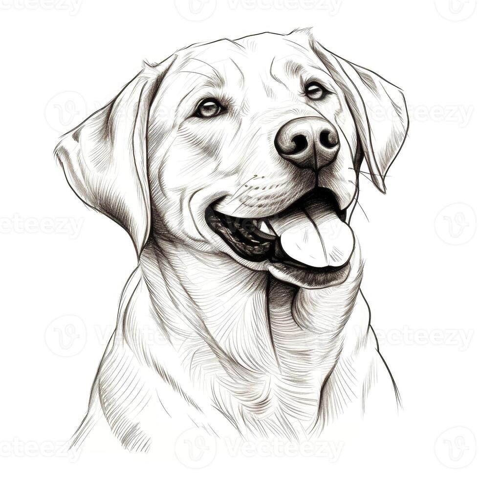 puppy Labrador Retriever Dog ai generated photo