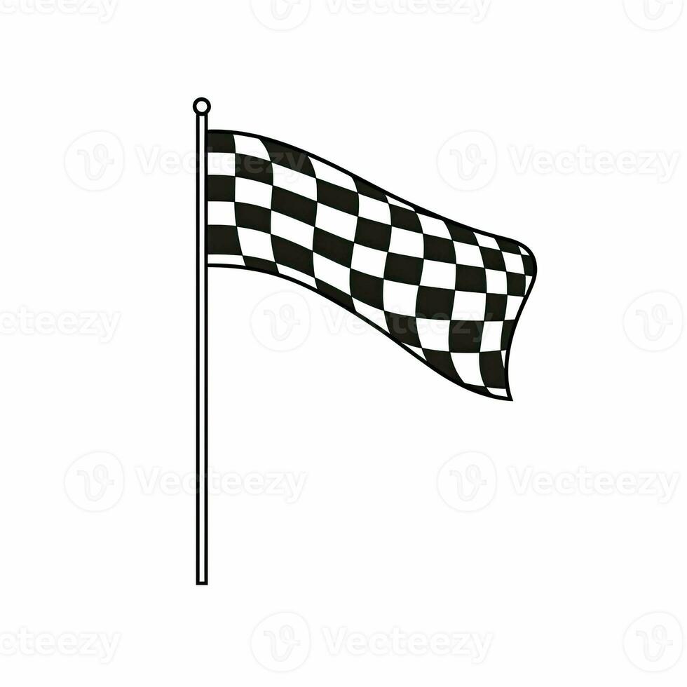 race Checkered flag ai generated photo