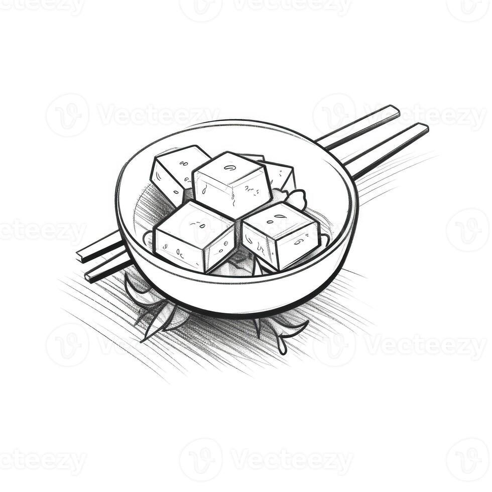 stir Tofu aesthetic photo