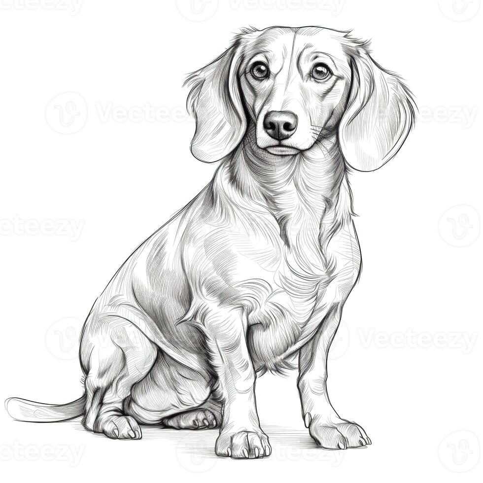 cute Dachshund Dog photo