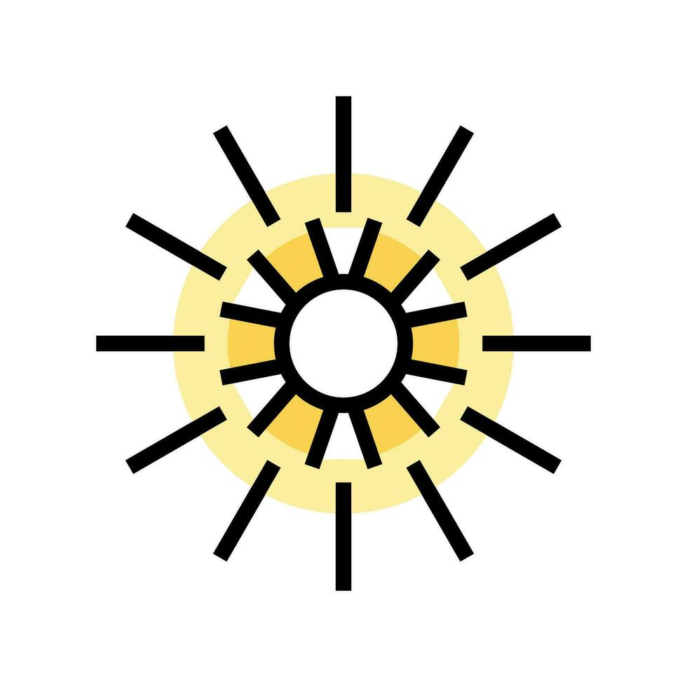 sunlight sun summer color icon vector illustration