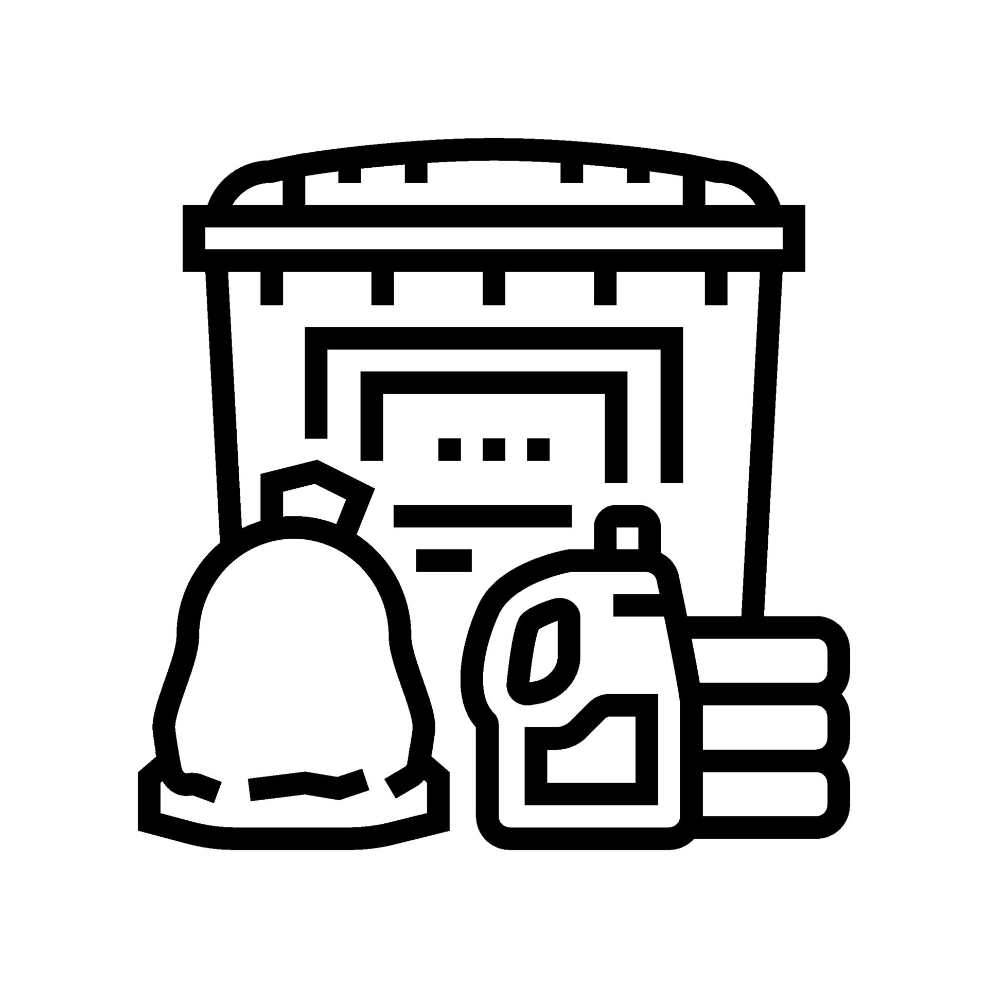 oil spill response kit petroleum engineer line icon vector illustration