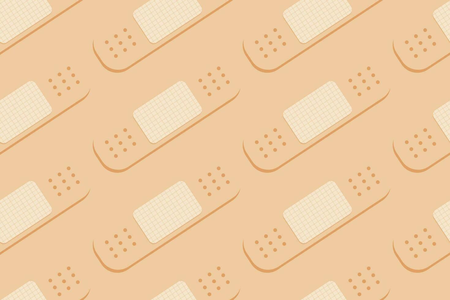 Cute medical plaster pattern.  Vector Illustration. EPS 10.