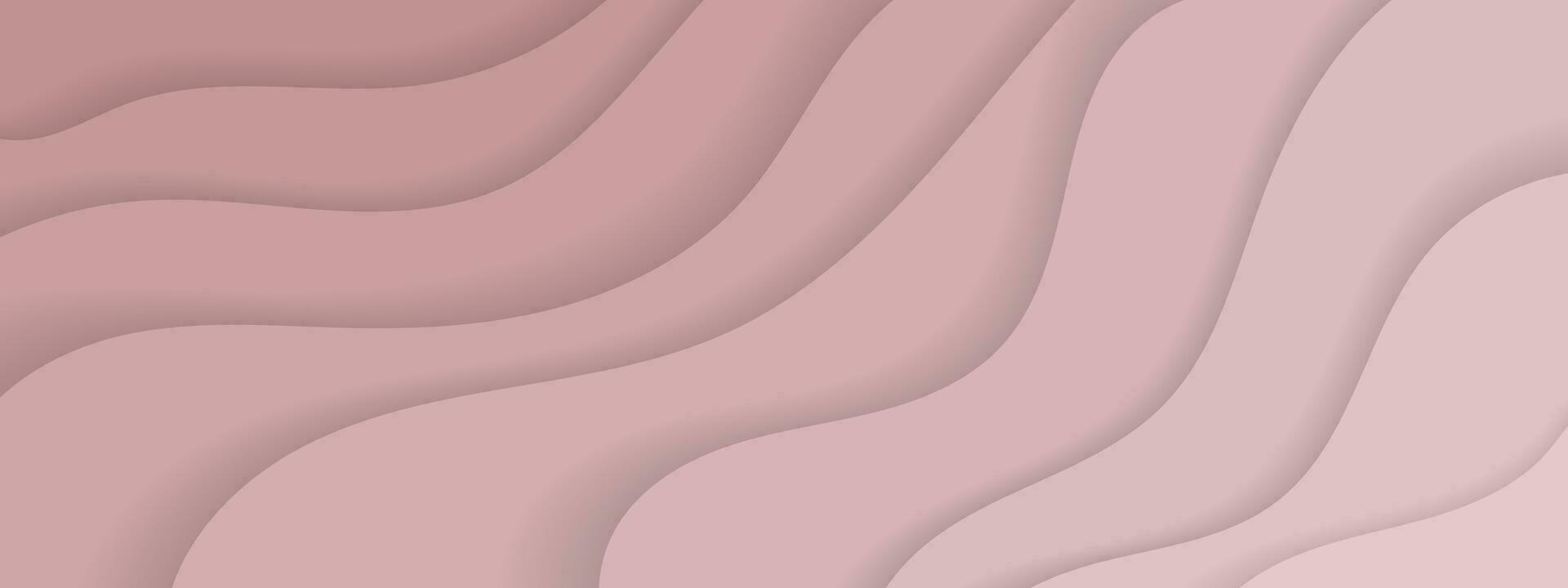 Fondo de vector rosa claro con líneas torcidas. Ilustración degradada en estilo sencillo con arcos. patrón para folletos comerciales, folletos