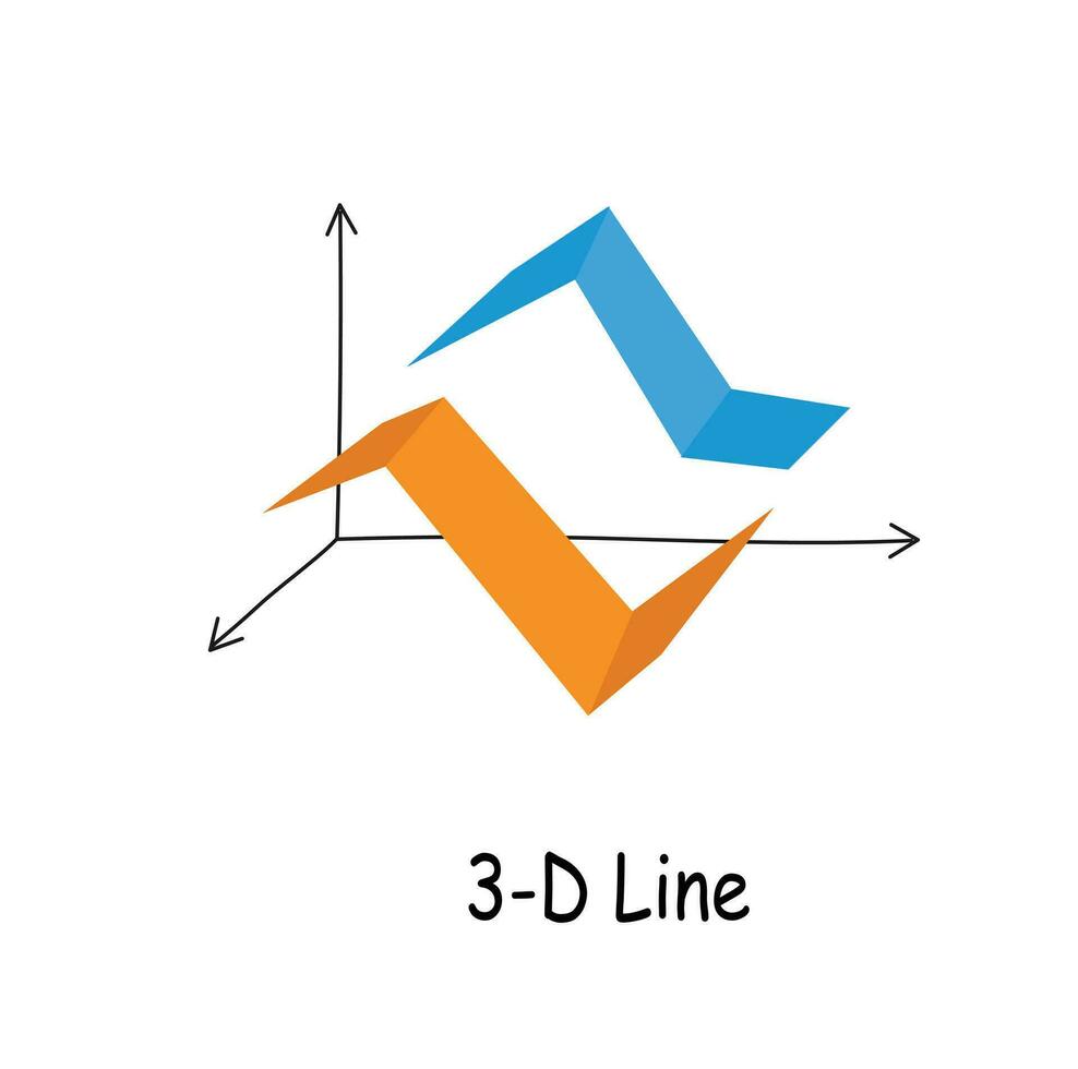 línea gráfico clipart. línea grafico 3d vector aislado en blanco antecedentes. datos análisis, financiero informe, negocio analítica ilustración. infografía. Estadísticas grafico. línea gráfico icono.