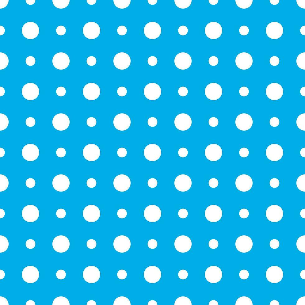 Polka dot seamless pattern, light blue polka dot vector background.