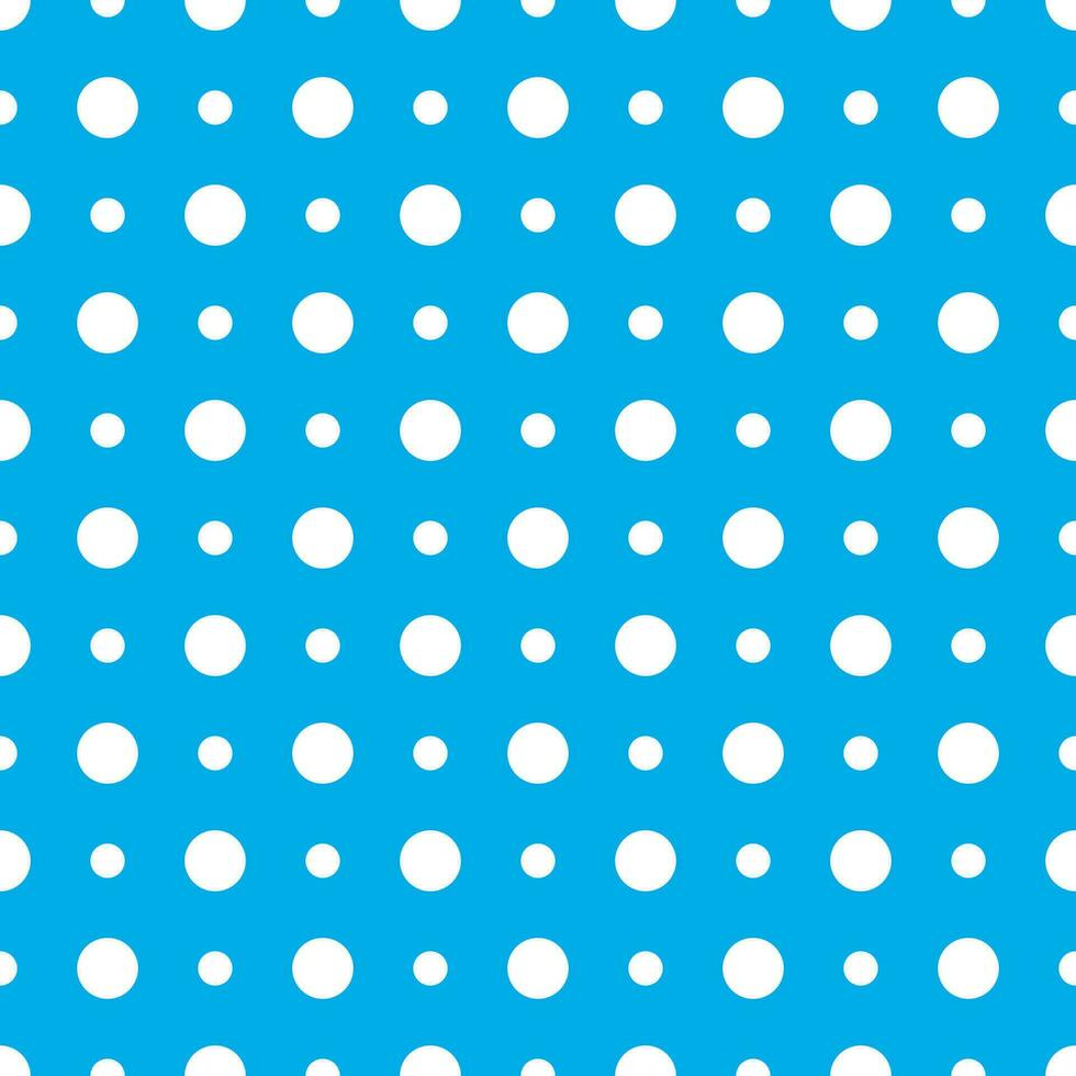 Polka dot seamless pattern, light blue polka dot vector background.