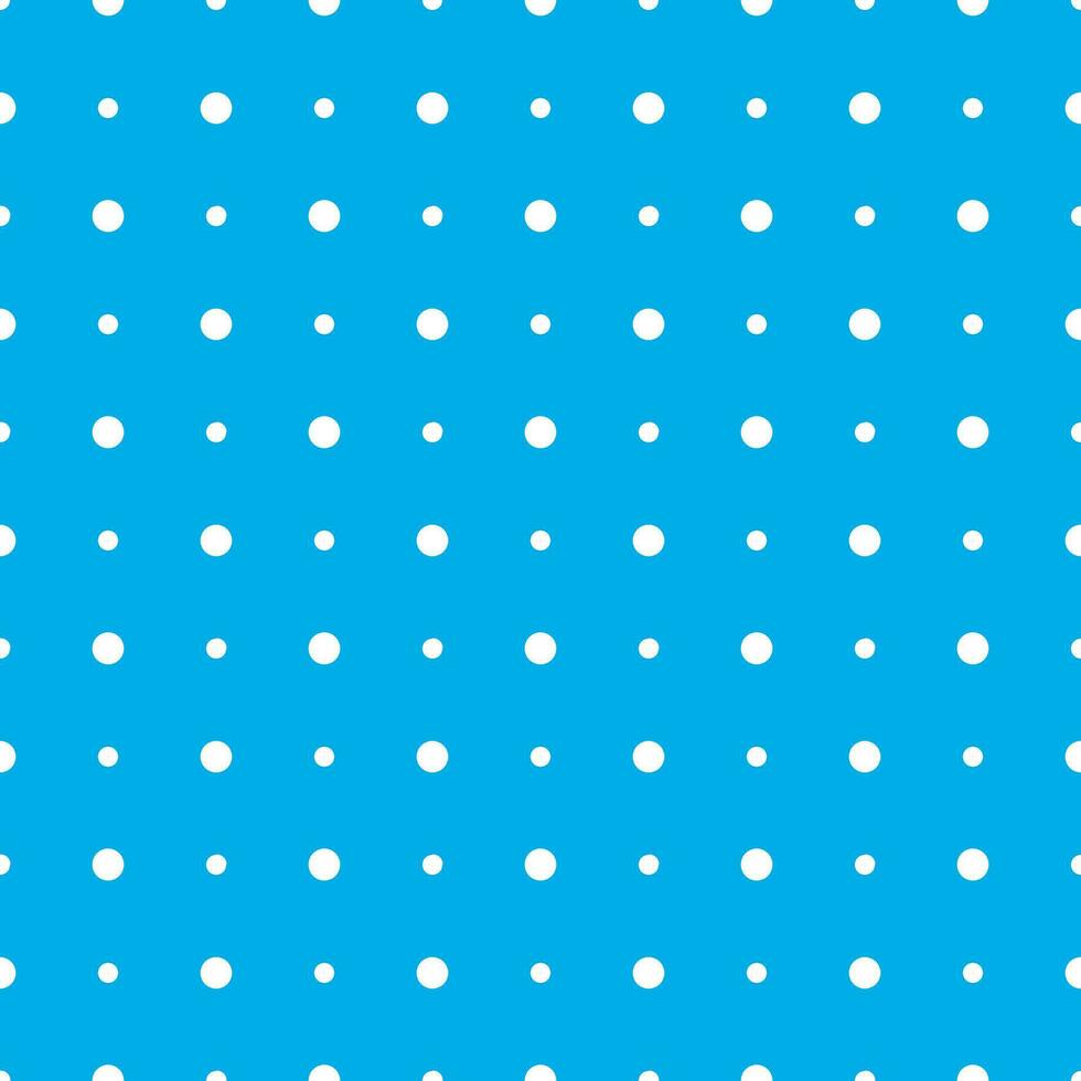 Polka dot seamless pattern, light blue polka dot vector background.