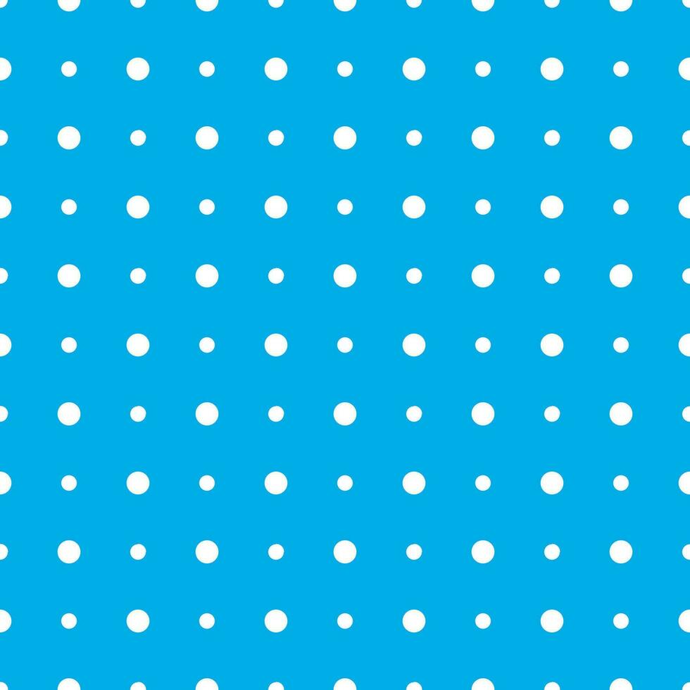 Polka dot seamless pattern, light blue polka dot vector background.