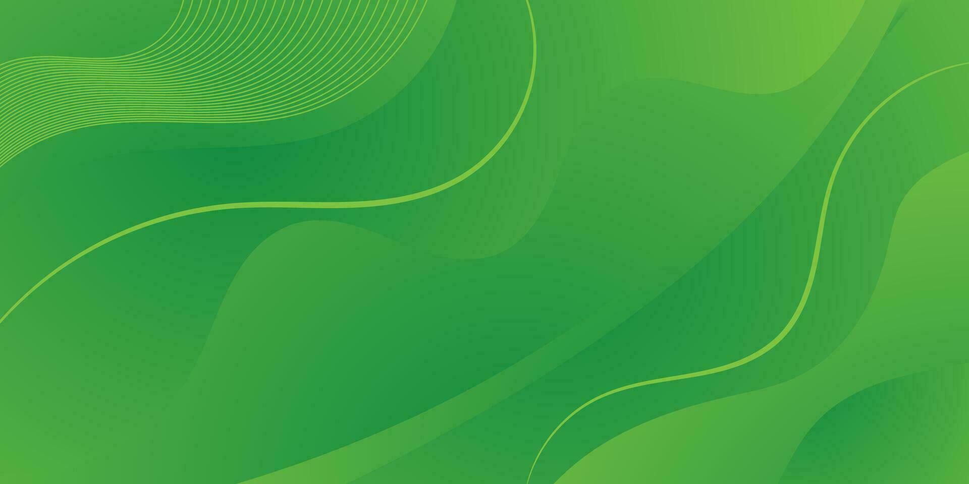 abstract green background with waves vector