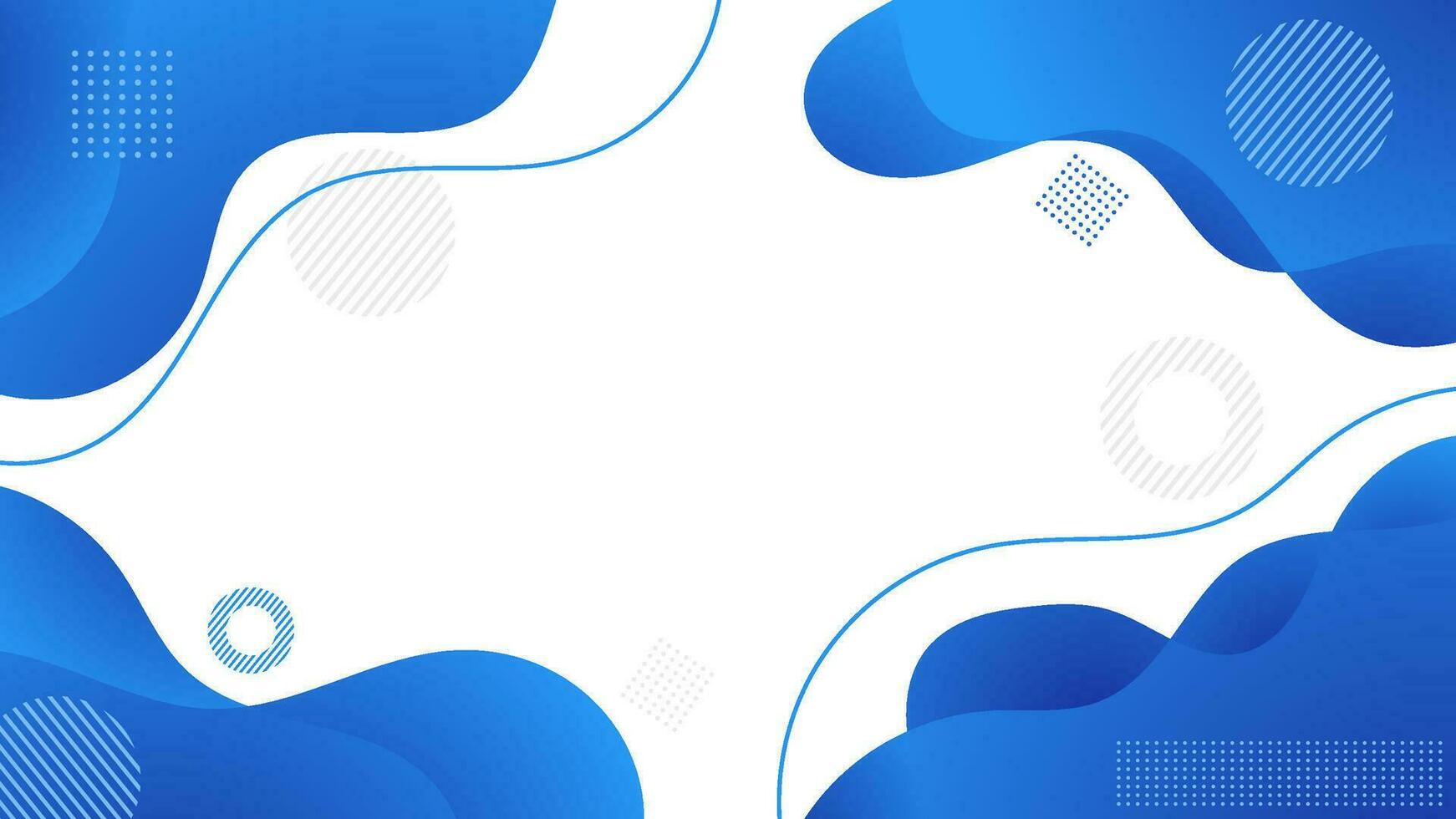 modern abstract flat geometric blue background vector