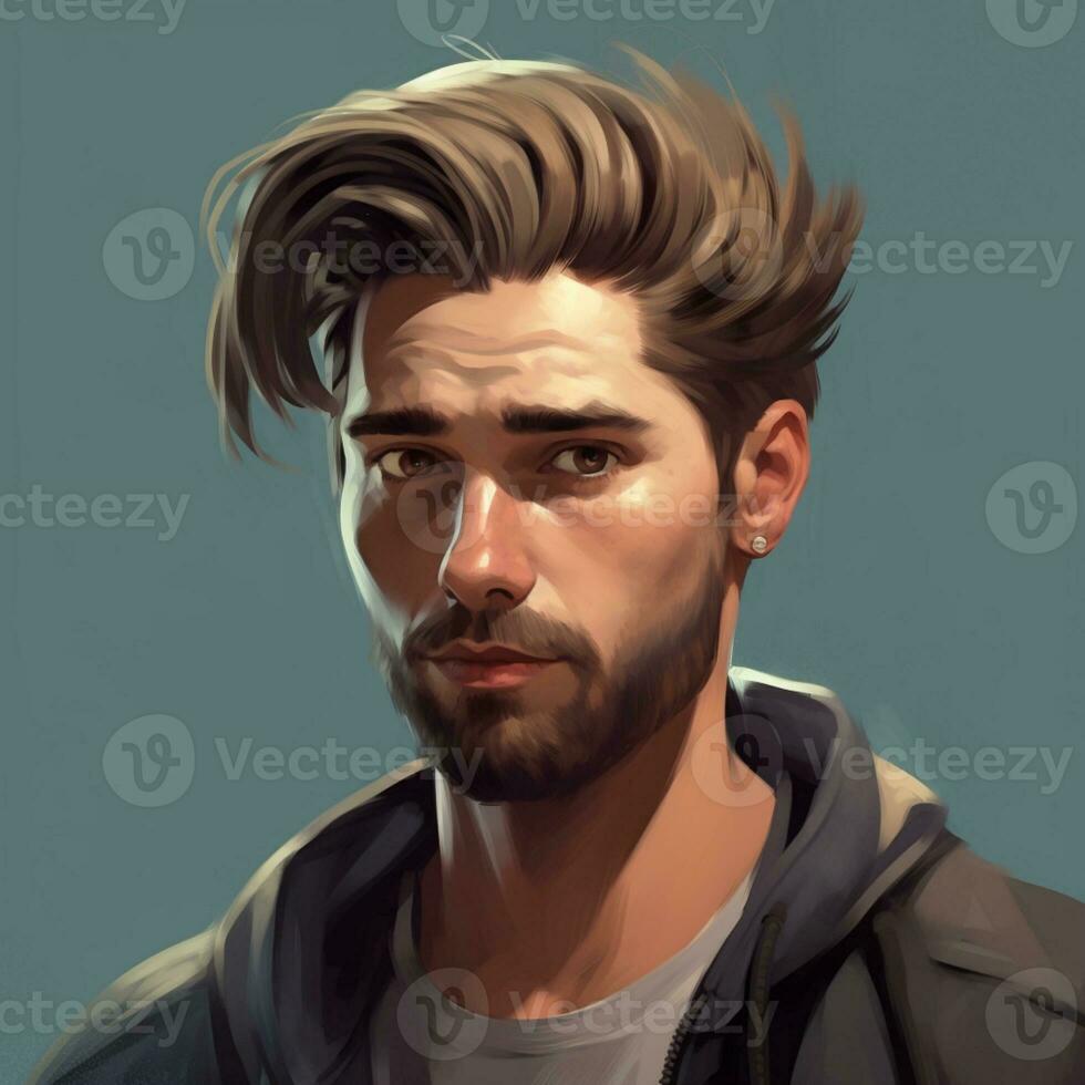 hairstyles man design digital art photo