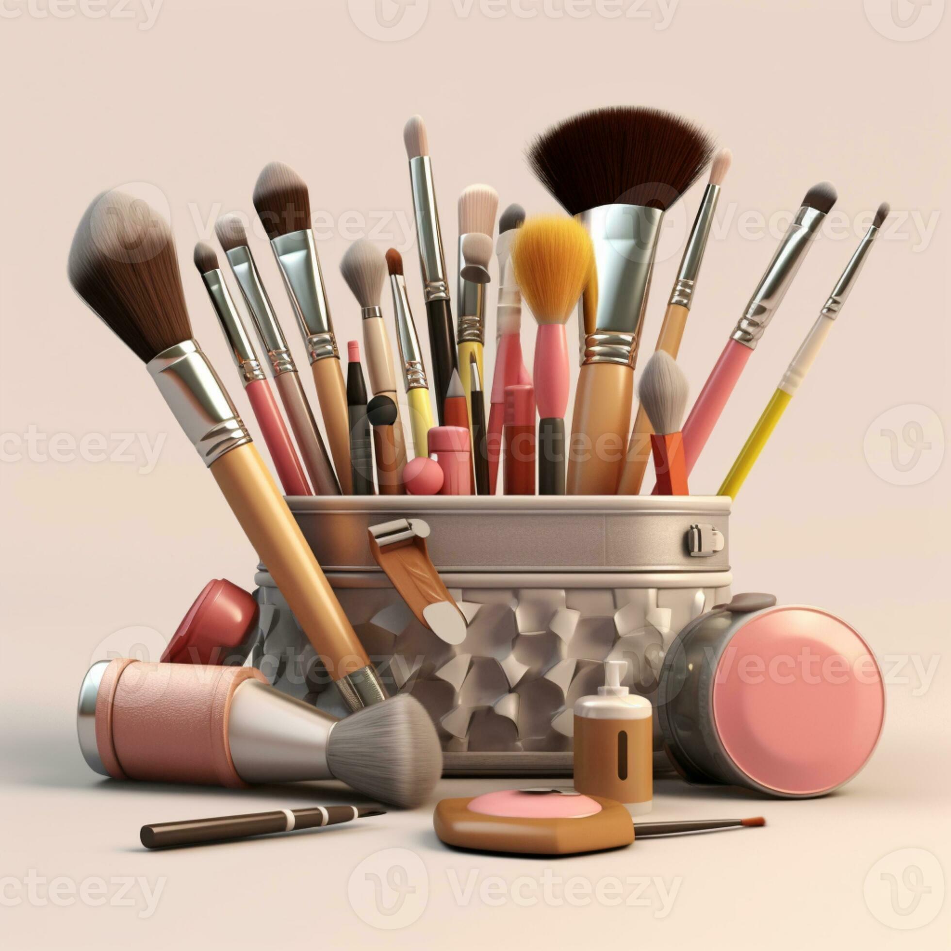 make up tools beauty realistic background 26118612 Stock Photo at Vecteezy