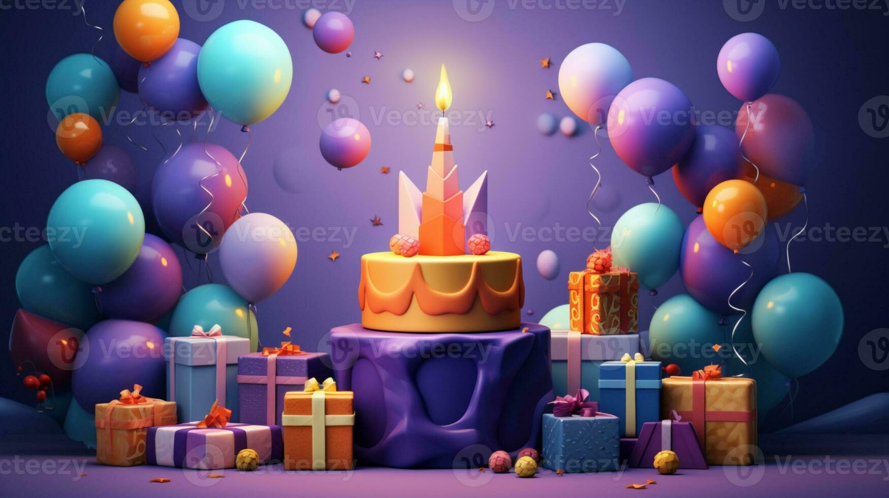 birthday-cake-template-purple-color-3d-design-26118782-stock-photo-at