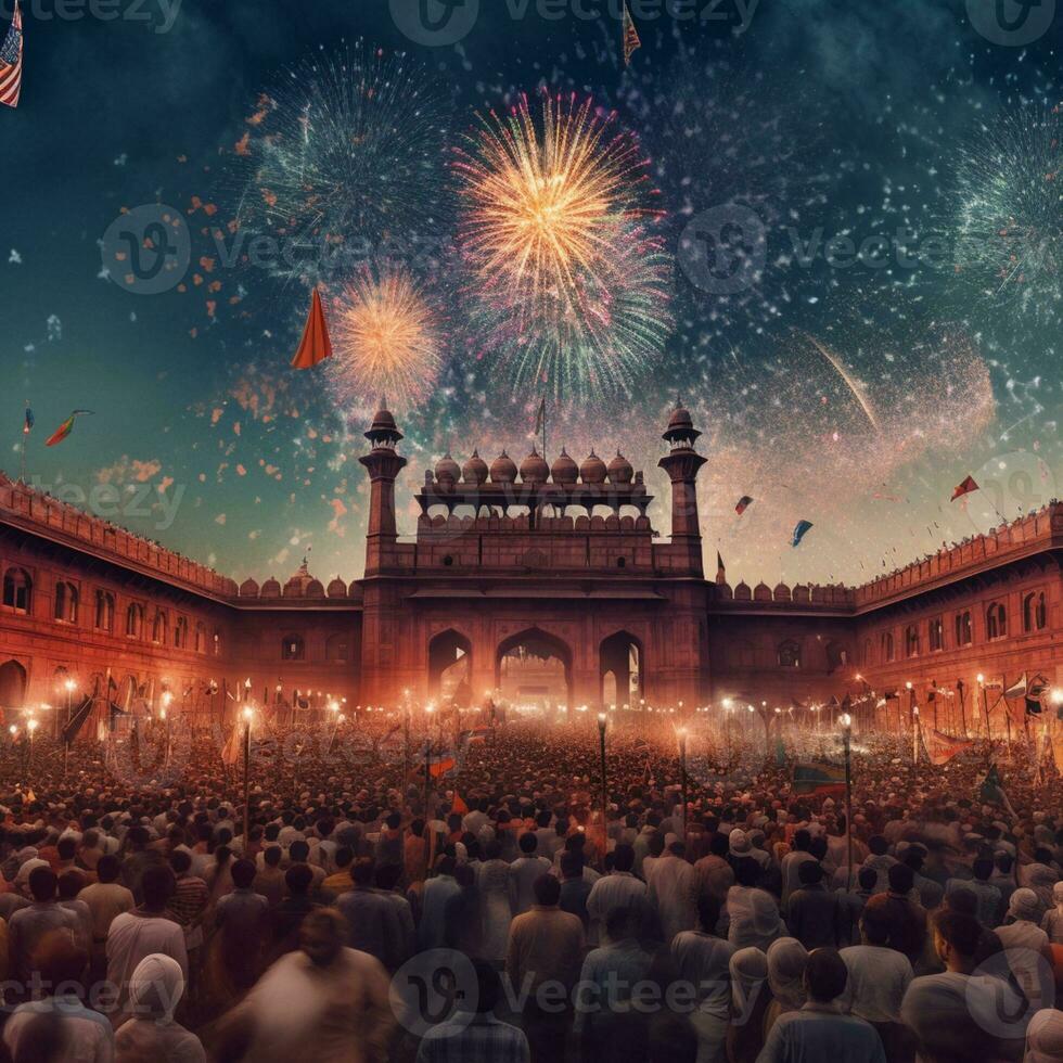 festivales independencia día en India realista diseño foto