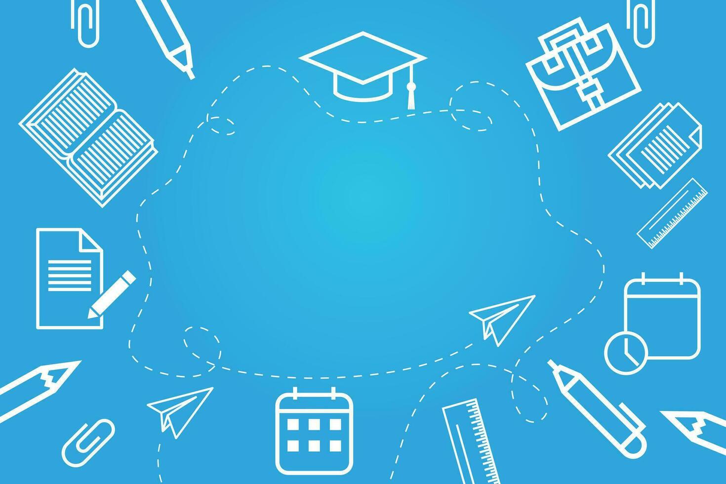 Back to school background vector
