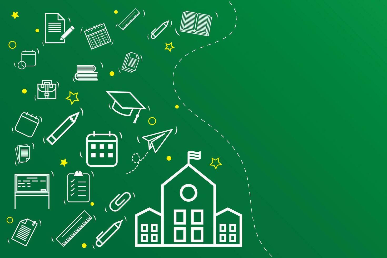 Back to school background vector