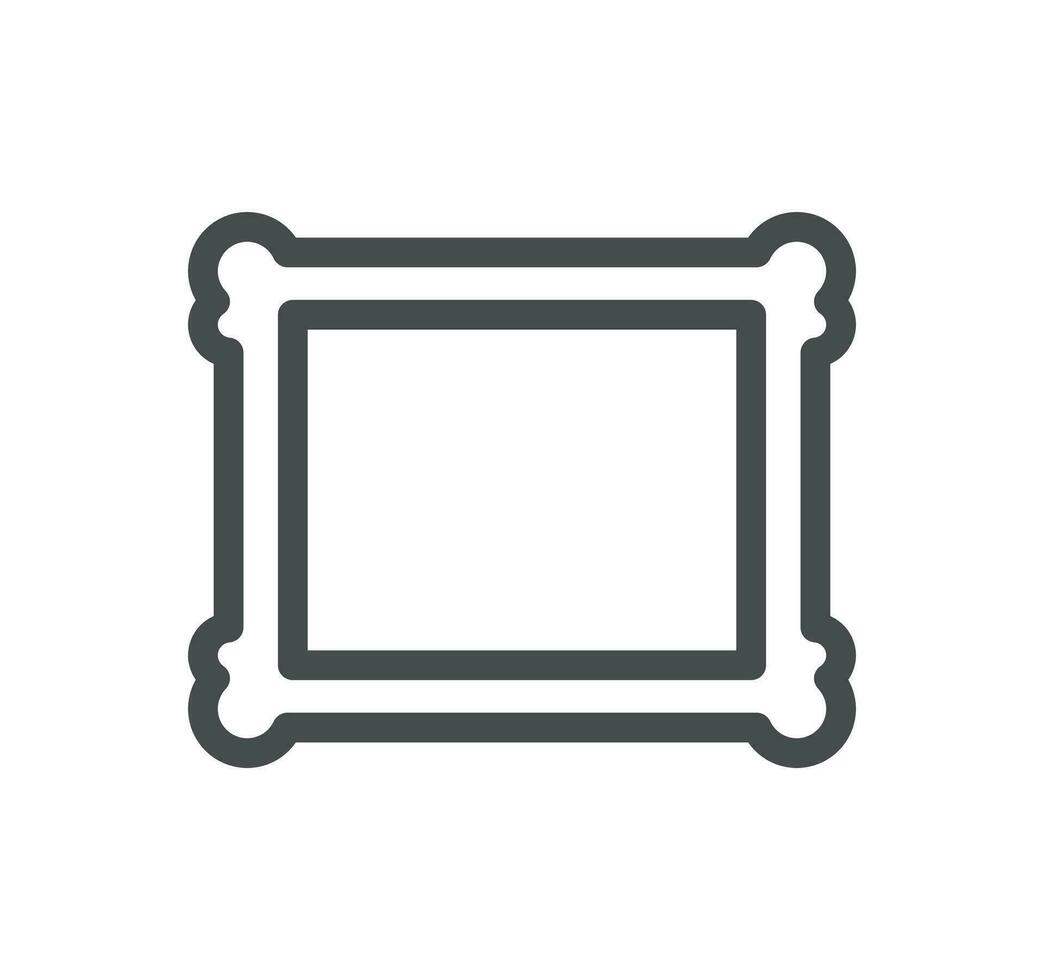 Museum related icon outline and linear vector. vector