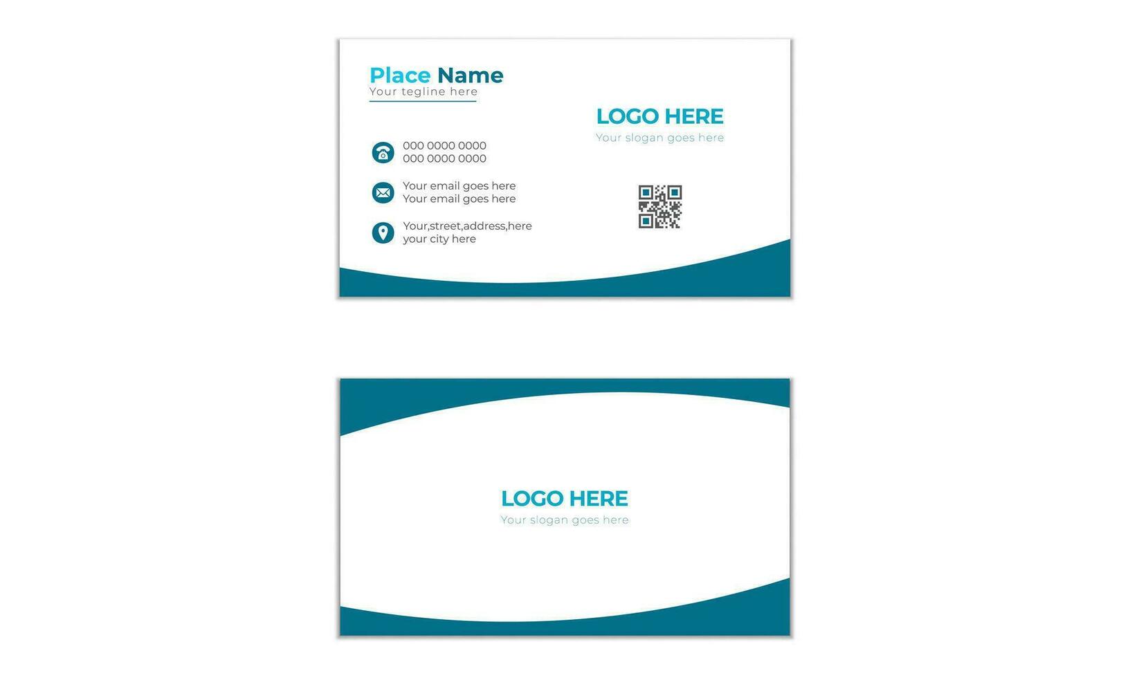 Simple Modern and Creative Professional Corporate Business Card Template Design With Layout Business Card Design Free Vector