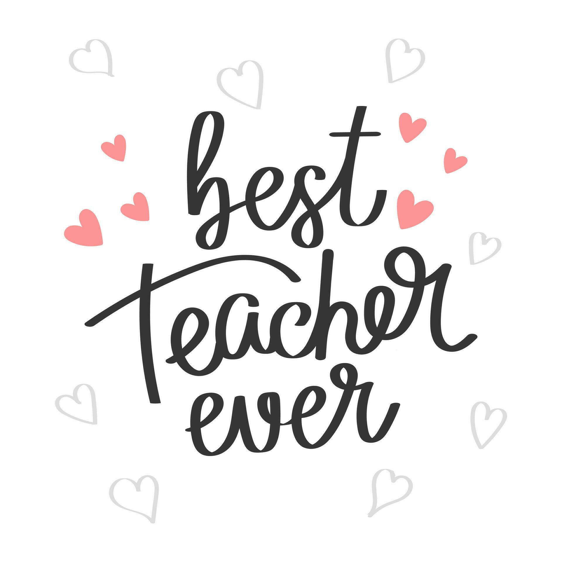 Best Teacher Ever Lettering Calligraphic Inscription Quote Phrase best-teacher-ever-best-teacher-svg-best-teacher-ever-svg-etsy-hong-kong