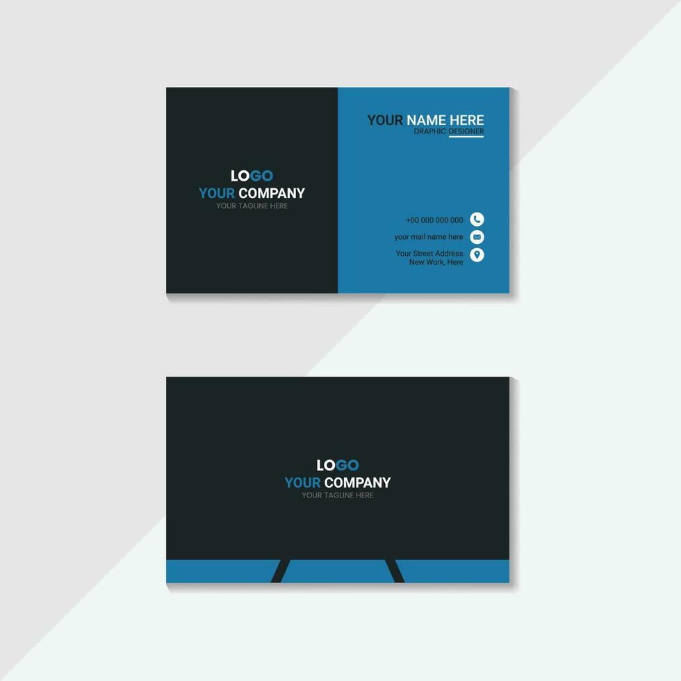 modern business card template design vector