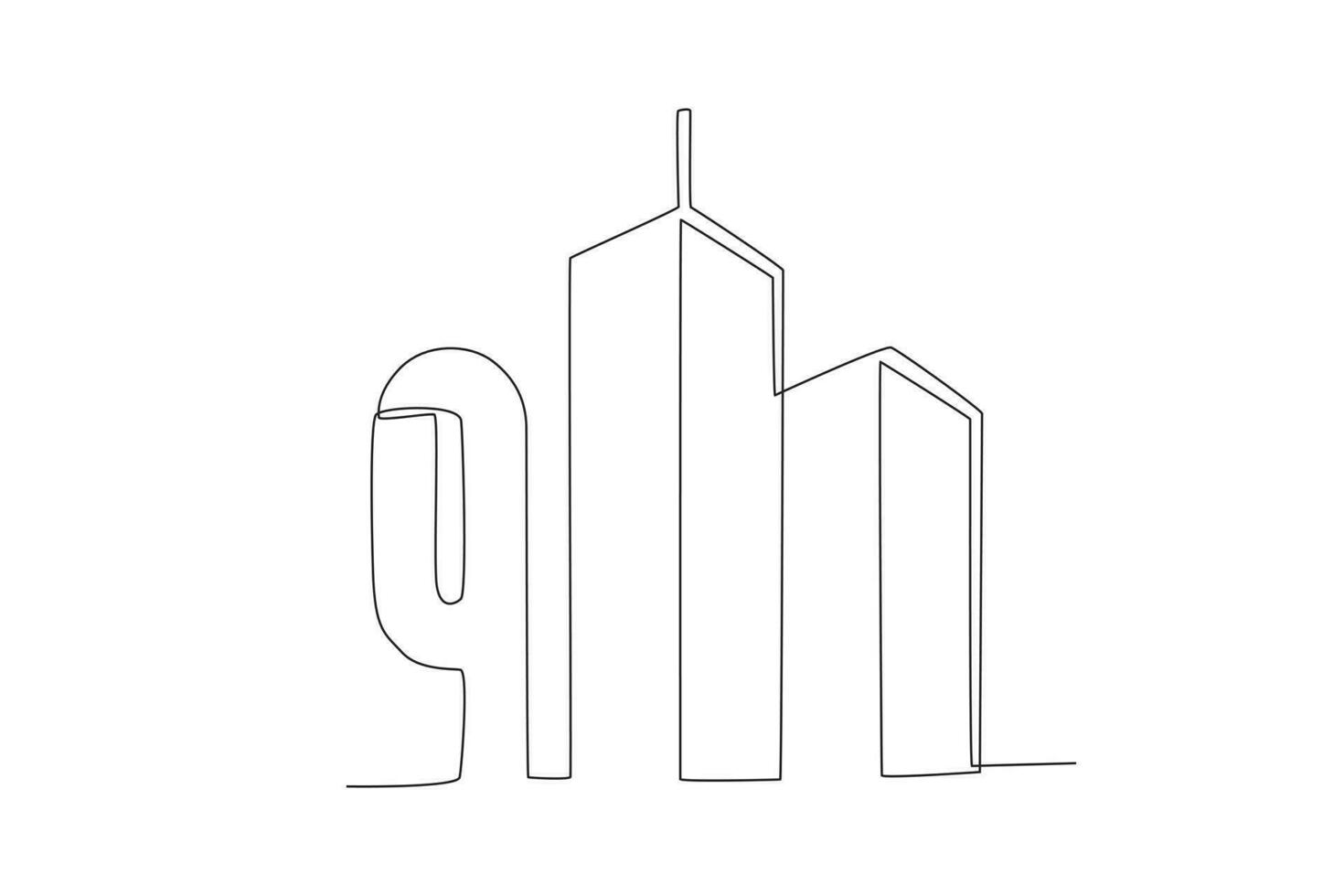 A tower the 911 incident occurred vector