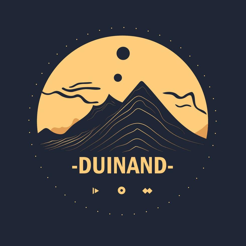 ilustración de logotipo de montaña vector