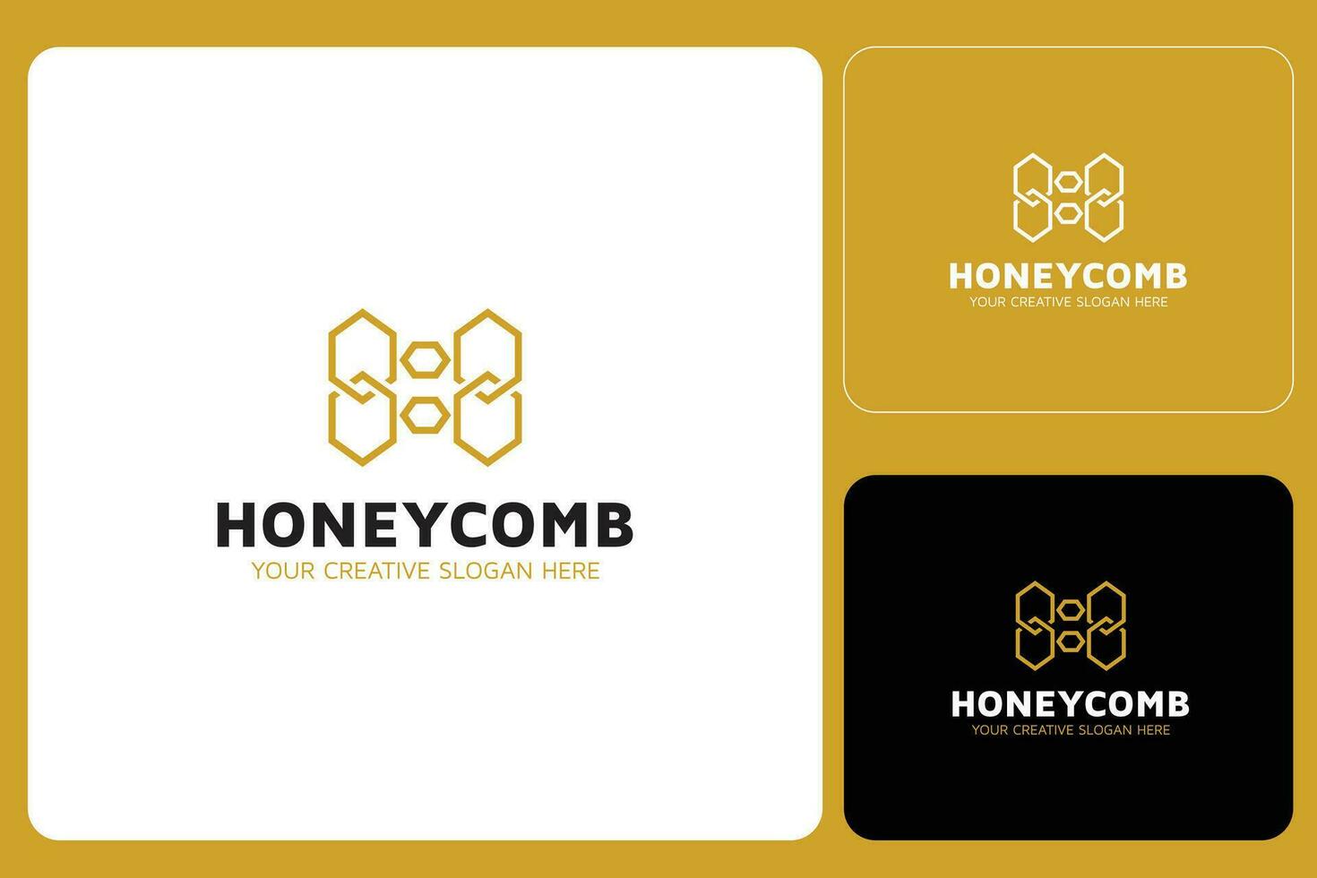 Honey Comb Logo Design Template vector